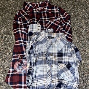 Set of Rue21 flannels